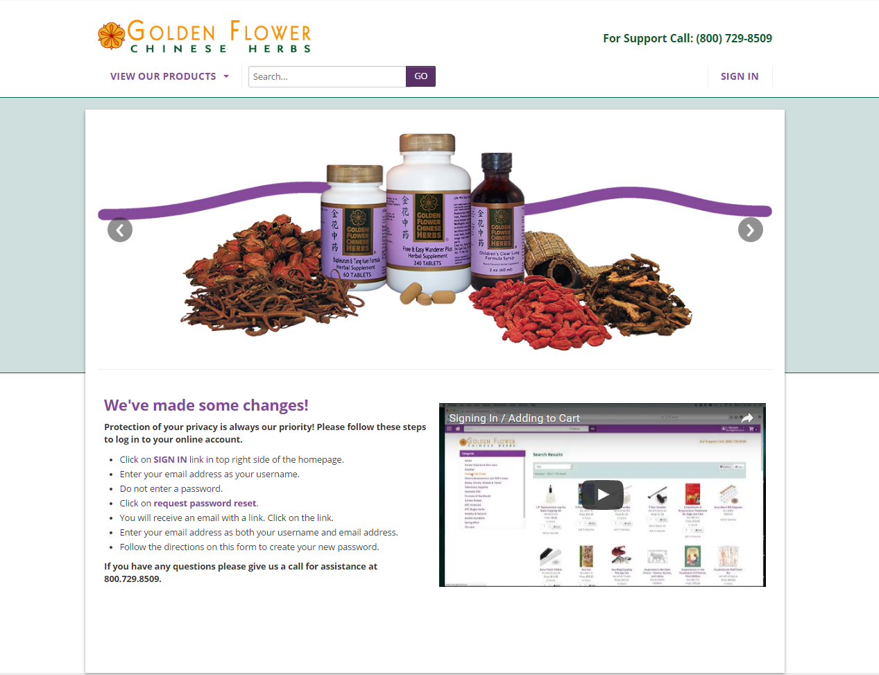 Golden Flower Chinese Herbs Launches New Customer Site   Golden Flower 