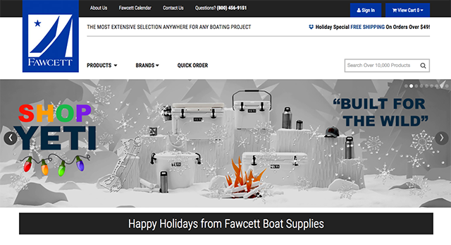 Fawcett Boat Supplies Launches New Customer Site