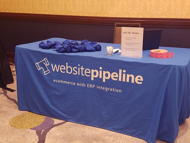 Website Pipeline at tradeshow